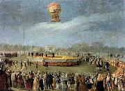 Carnicero, Antonio Ascent of the Balloon in the Presence of Charles IV and his Court oil painting artist